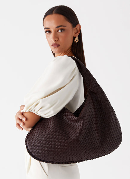 Oriona Woven Bag - Chocolate – Peppermayo Canada