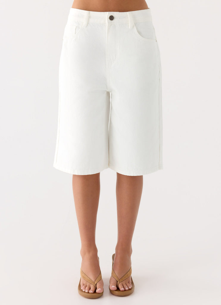 White Shorts
