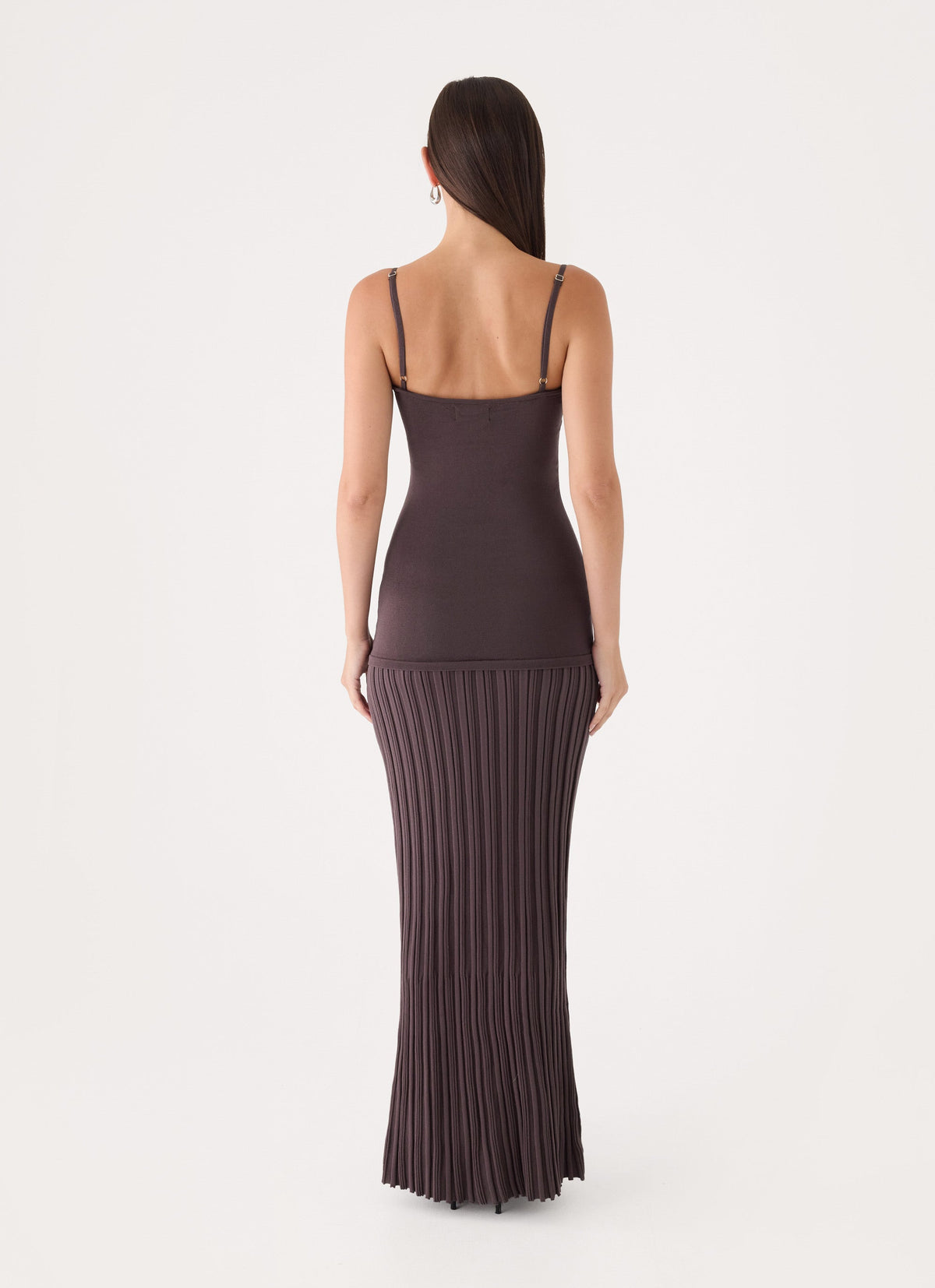 Otillie Knit Maxi Dress - Chocolate