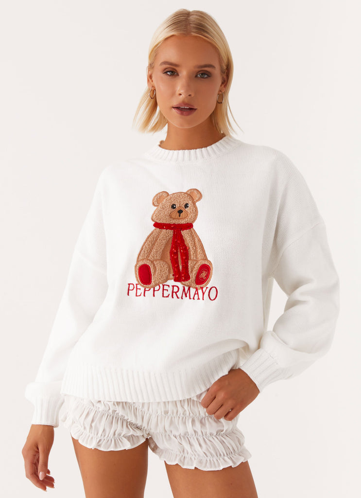 Paddington Oversized Knit Sweater - Ivory