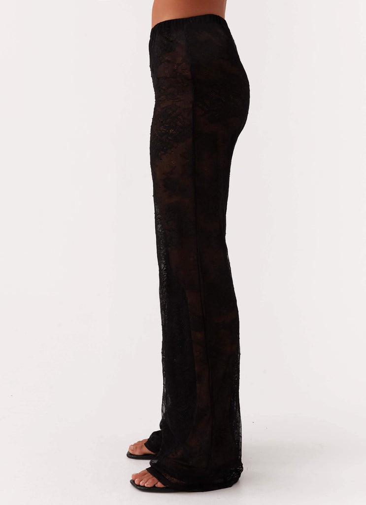 Paige Lace Pants - Black