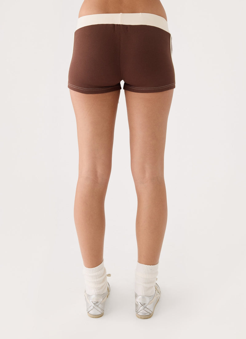 Paris Mini Shorts - Chocolate