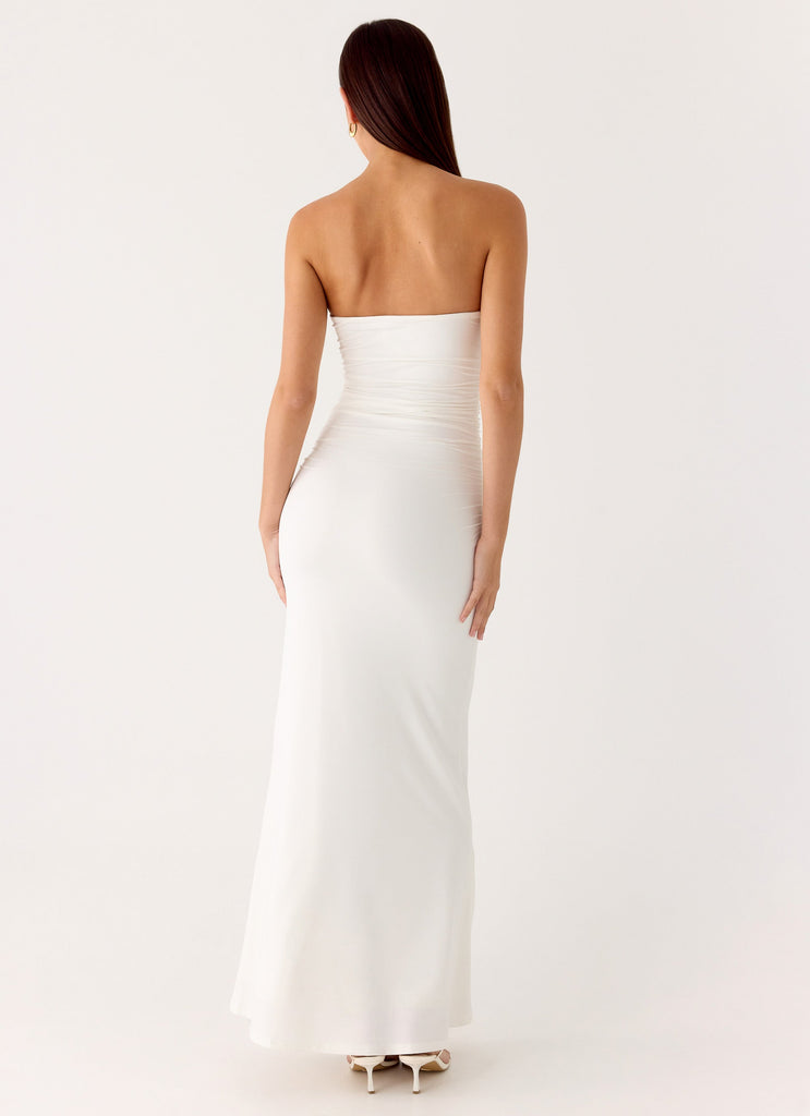 Party After Party Shell Maxi Dress - White