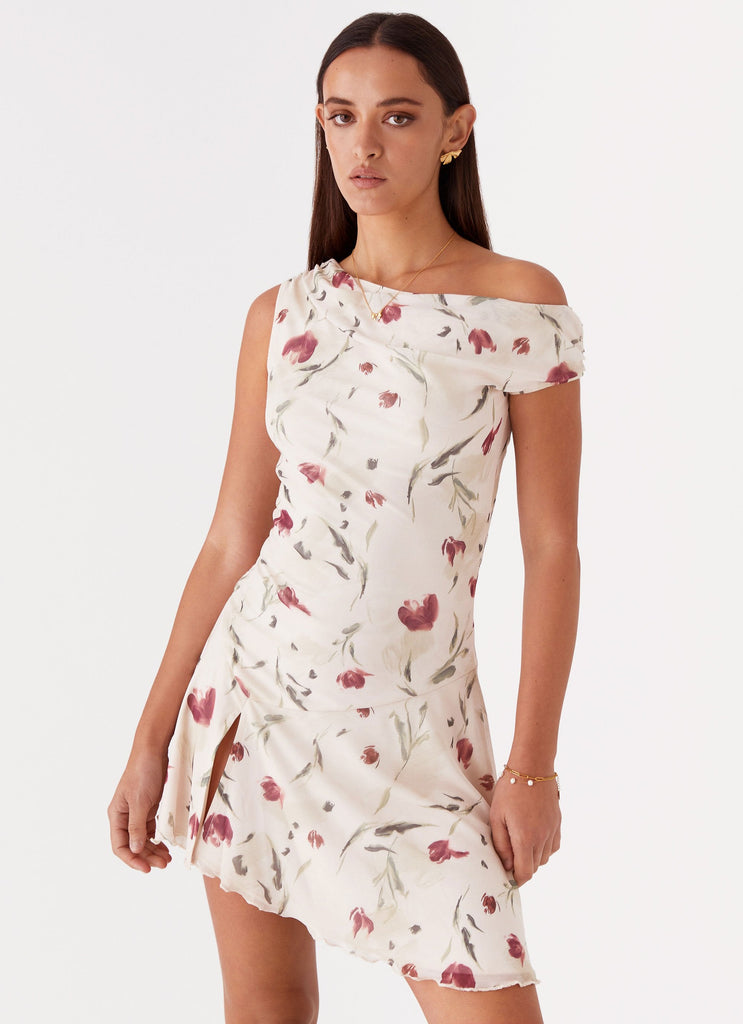 Womens Original Love Midi Dress in the colour Floral in front of a light grey background