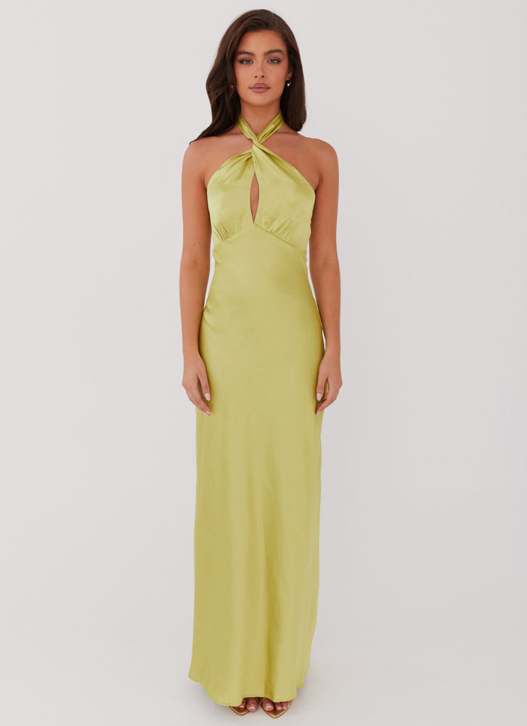 Elowen Maxi Dress - Chartreuse Peppermayo Canada Elowen Maxi Dress - Chartreuse Peppermayo Canada