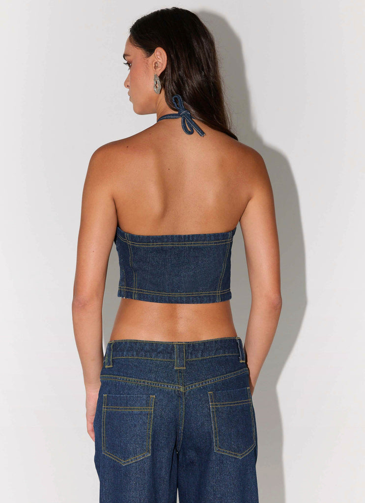 Rebel Blues Denim Top - Indigo