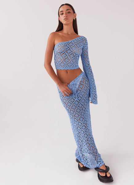 Merliah Crochet Maxi Skirt - Blue – Peppermayo Canada