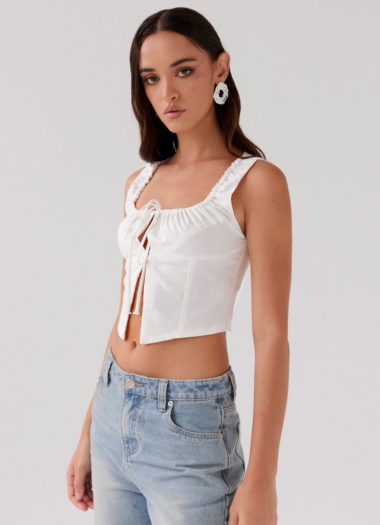 Take Me Away Corset Top - Ivory