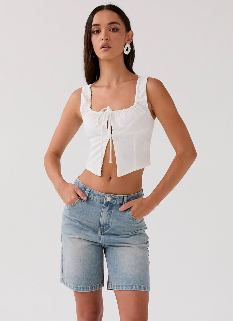 Take Me Away Corset Top - Ivory