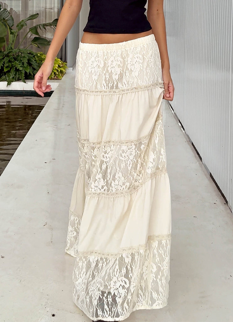 Maxi skirt ivory hotsell