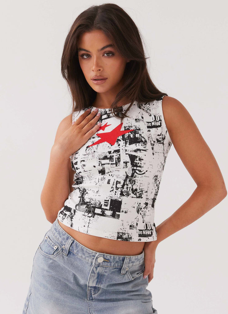 Skipper Graphic Tank Top - Editorial