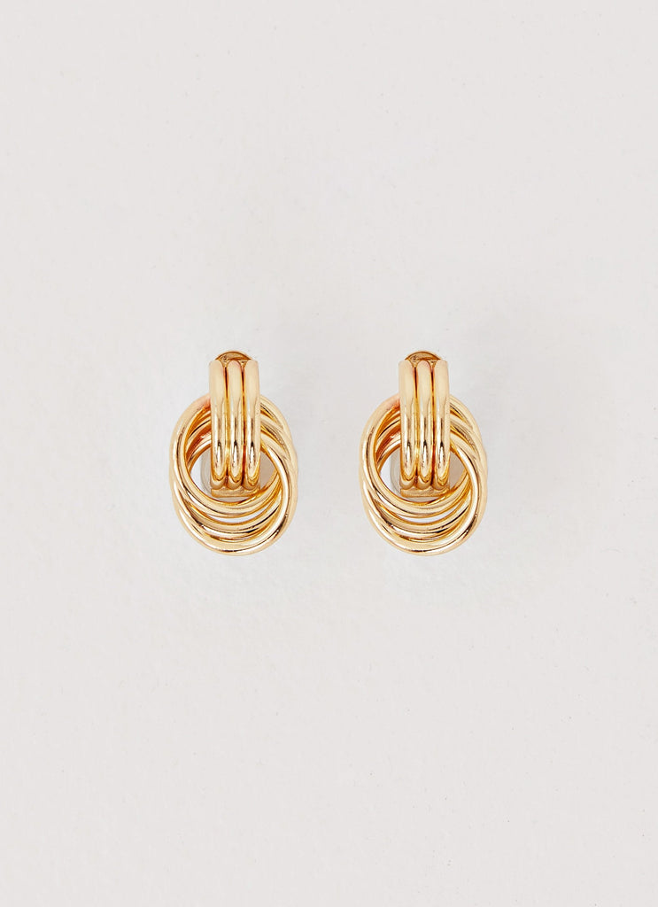 Gracia Knot Earrings - Gold