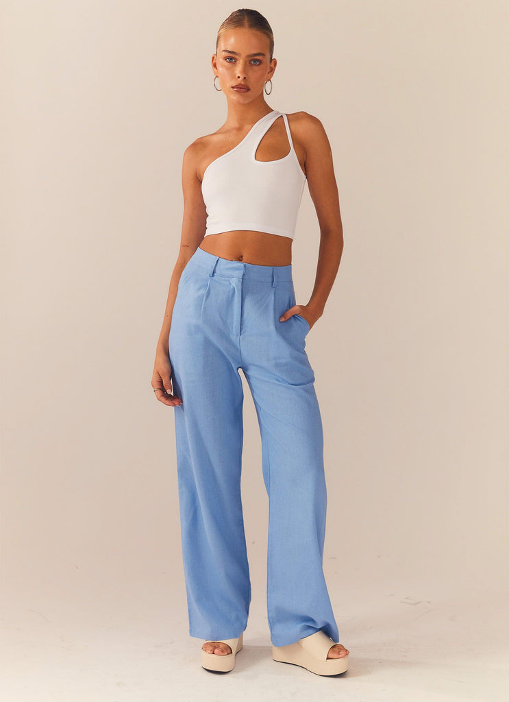 Cedar Crop Top - White - Peppermayo