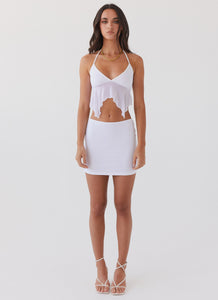 Adorn Mini Skirt - Snow