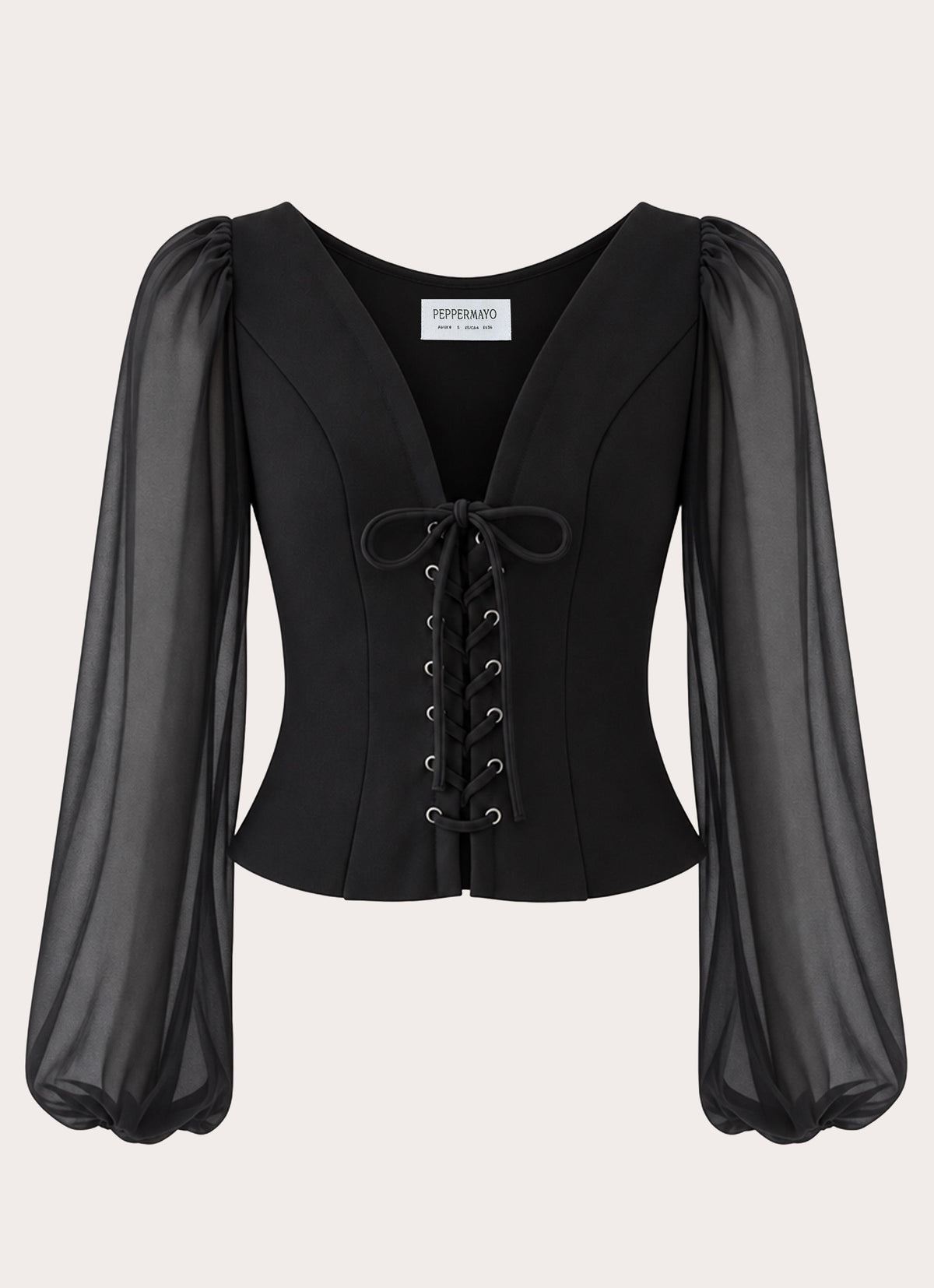 Phantom Long Sleeve Top - Black
