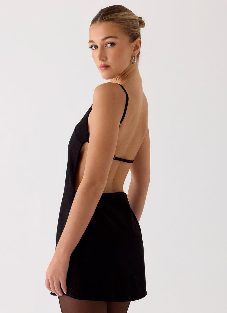 Play With Fire Mini Dress - Black