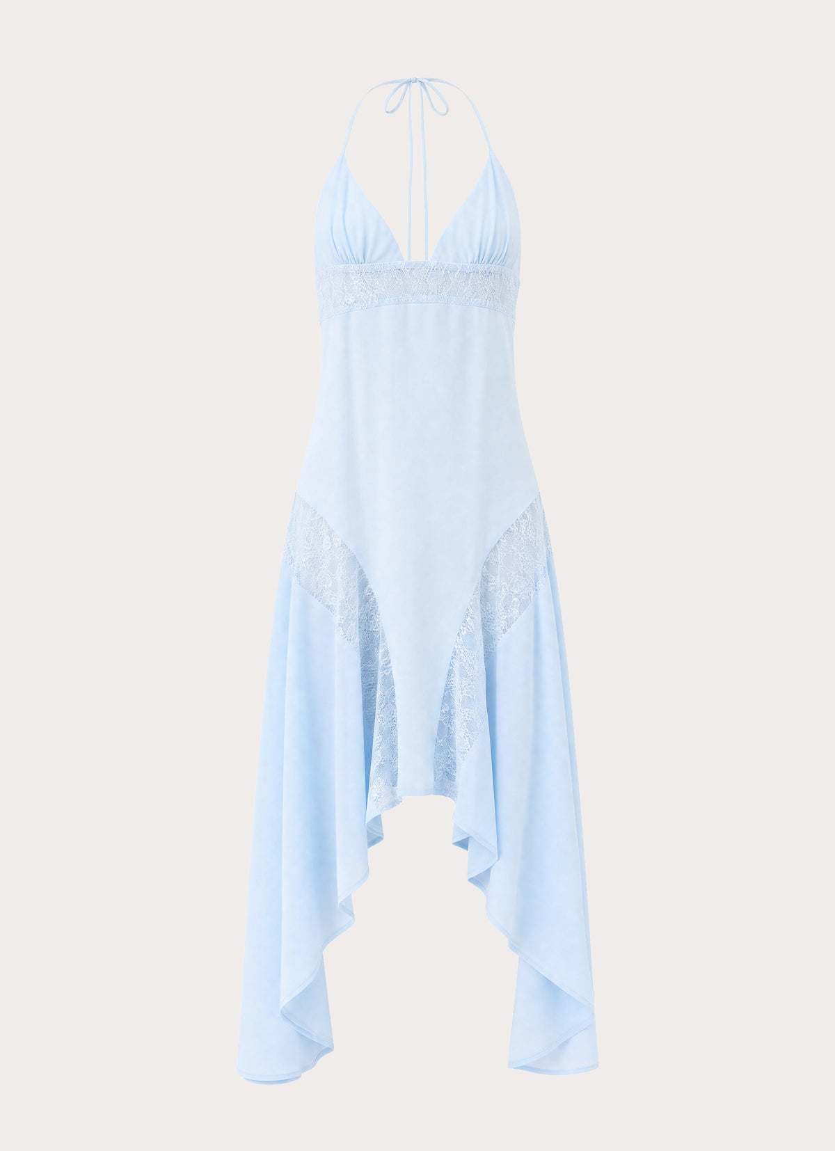 Prilla Asymmetric Midi Dress - Blue