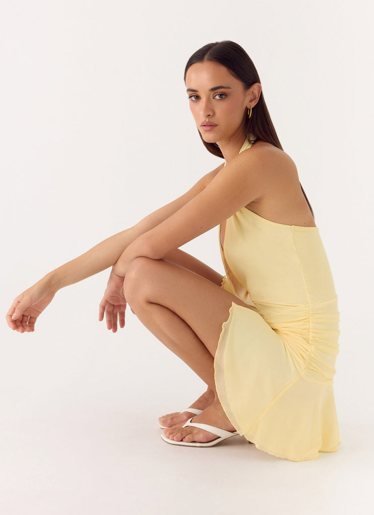 Renata Mini Dress - Lemon