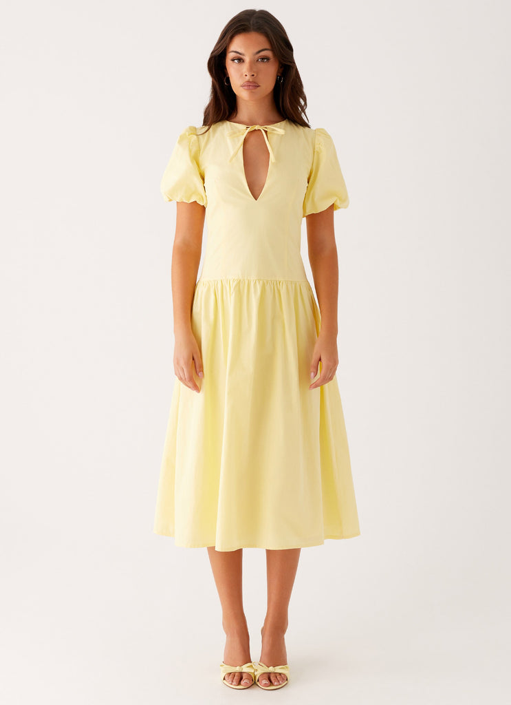 Reyna Midi Dress - Yellow