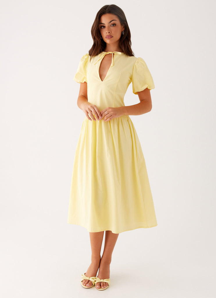 Reyna Midi Dress - Yellow