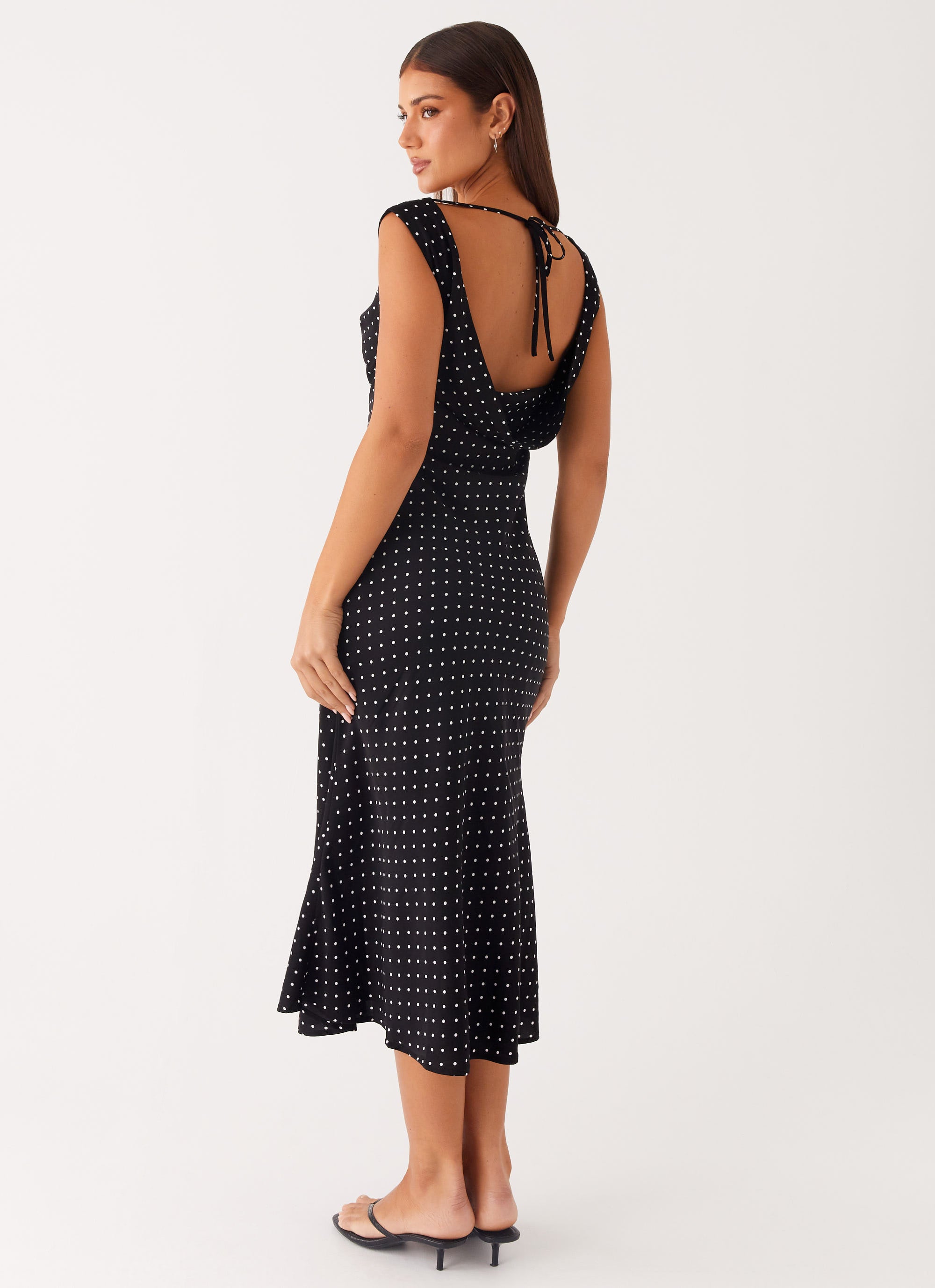 Maxi Model Role Model Maxi Dress - Black Polka Dot – Peppermayo Canada
