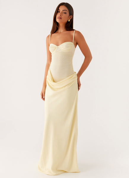 Romy Maxi Dress - Yellow – Peppermayo Canada