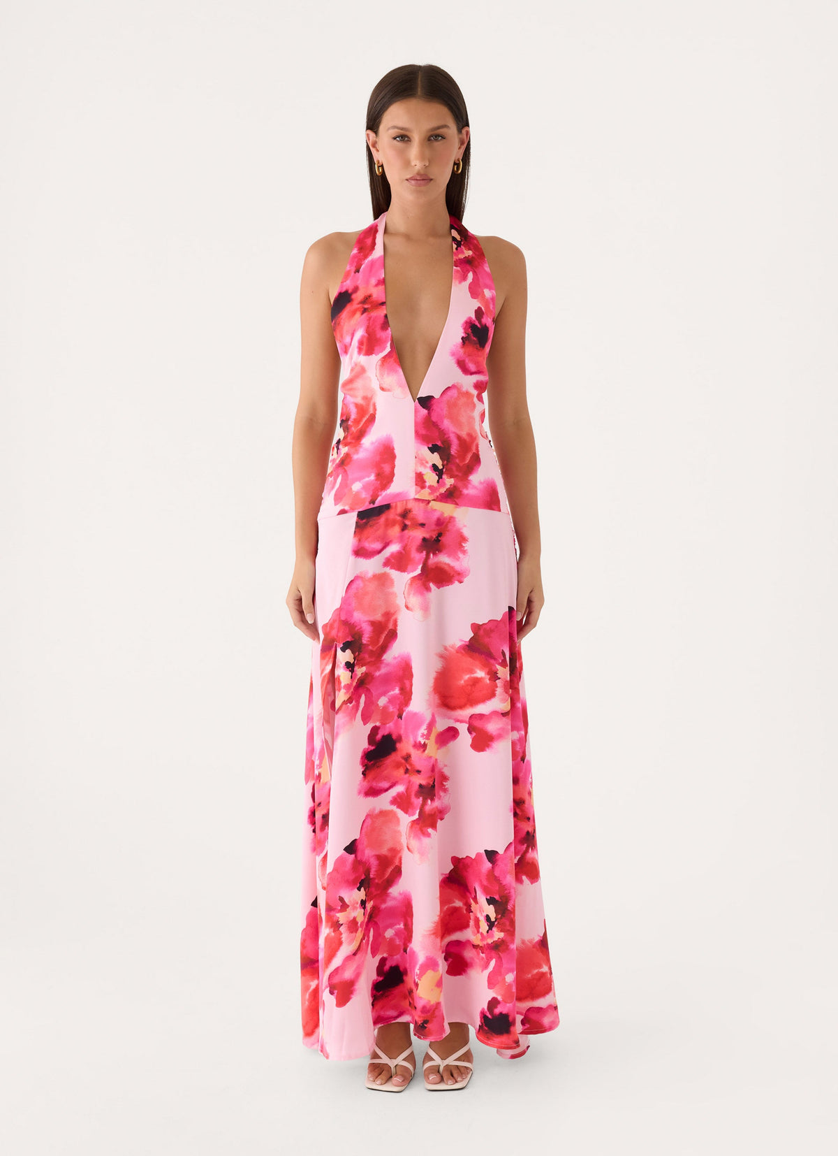 Rosey Cheeks Maxi Dress - Pink Floral