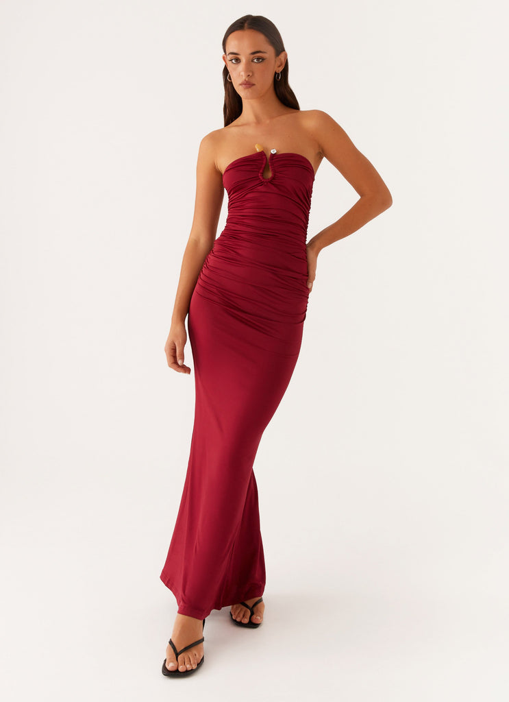 Rudy Maxi Dress - Maroon