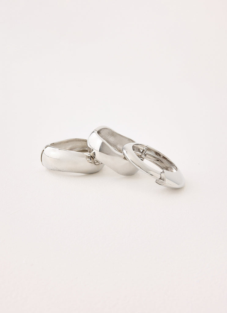 Rule Breaker Bracelets - Silver