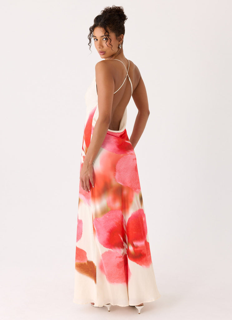 Samya Cowl Maxi Dress - Porcelain Rose