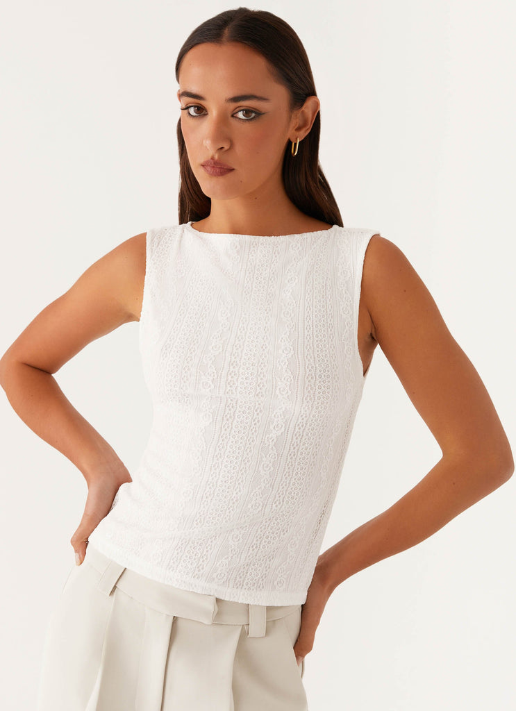 Sandi Tank Top - White