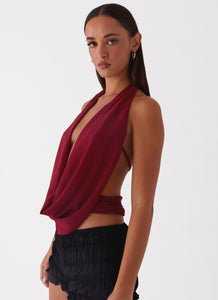 Sawyer Mesh Top - Maroon