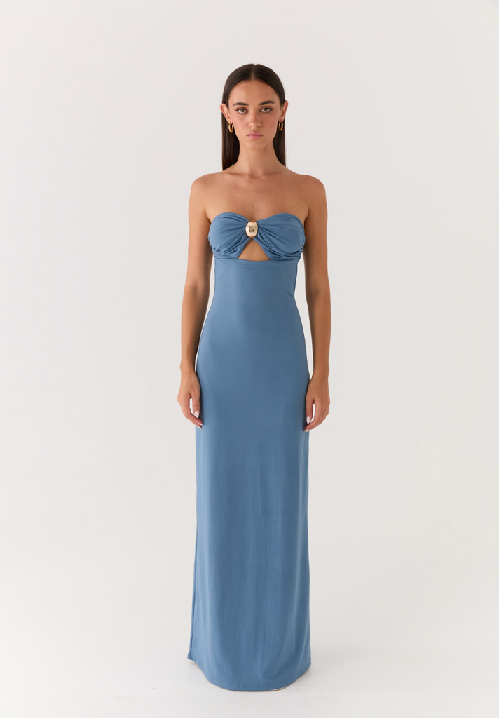 Coast Is Clear Maxi Dress - Coastal Blue
