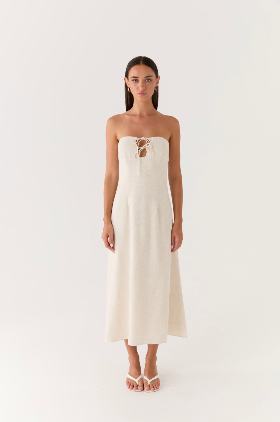 Sun Searching Midi Dress - Oatmeal
