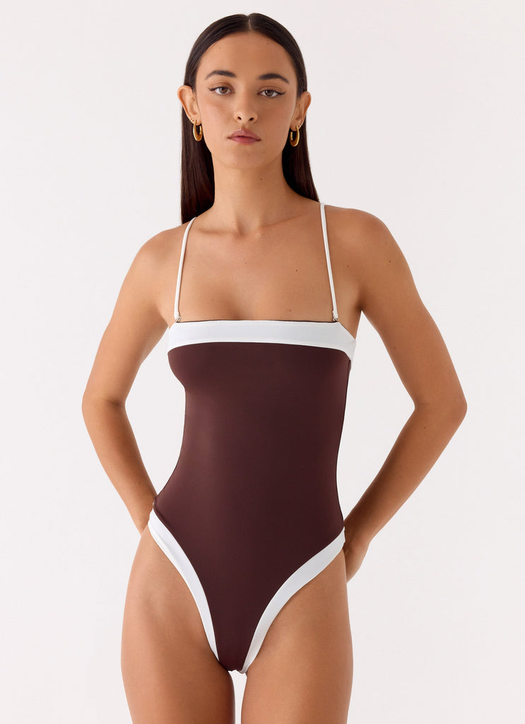 Shevie One Piece Swimsuit - Chocolate