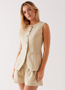 Siena Style Tailored Vest - Black – Peppermayo Canada