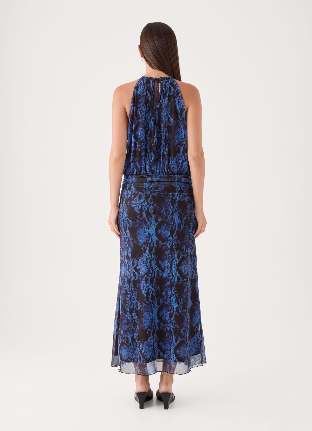 Silent Venom Maxi Dress - Snake Print