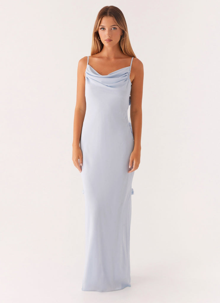 Simona Maxi Dress - Pastel Blue