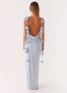 Simona Maxi Dress - Pastel Blue