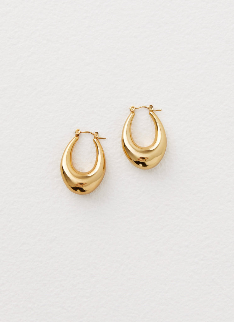 Slow Down Earrings - Gold