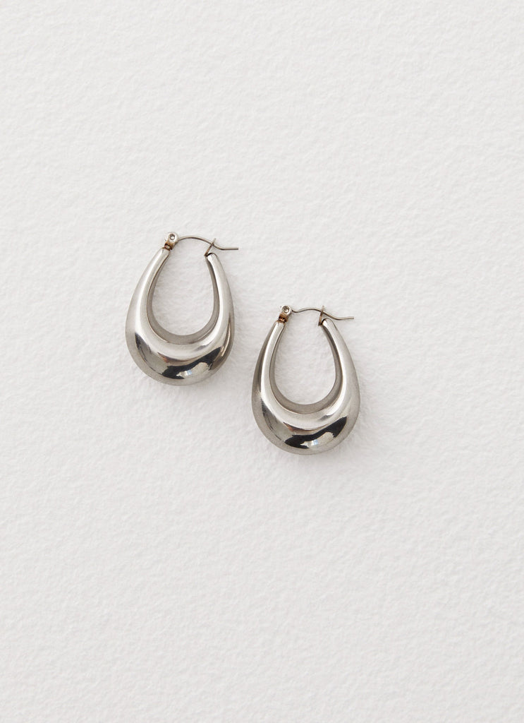 Slow Down Earrings - Silver