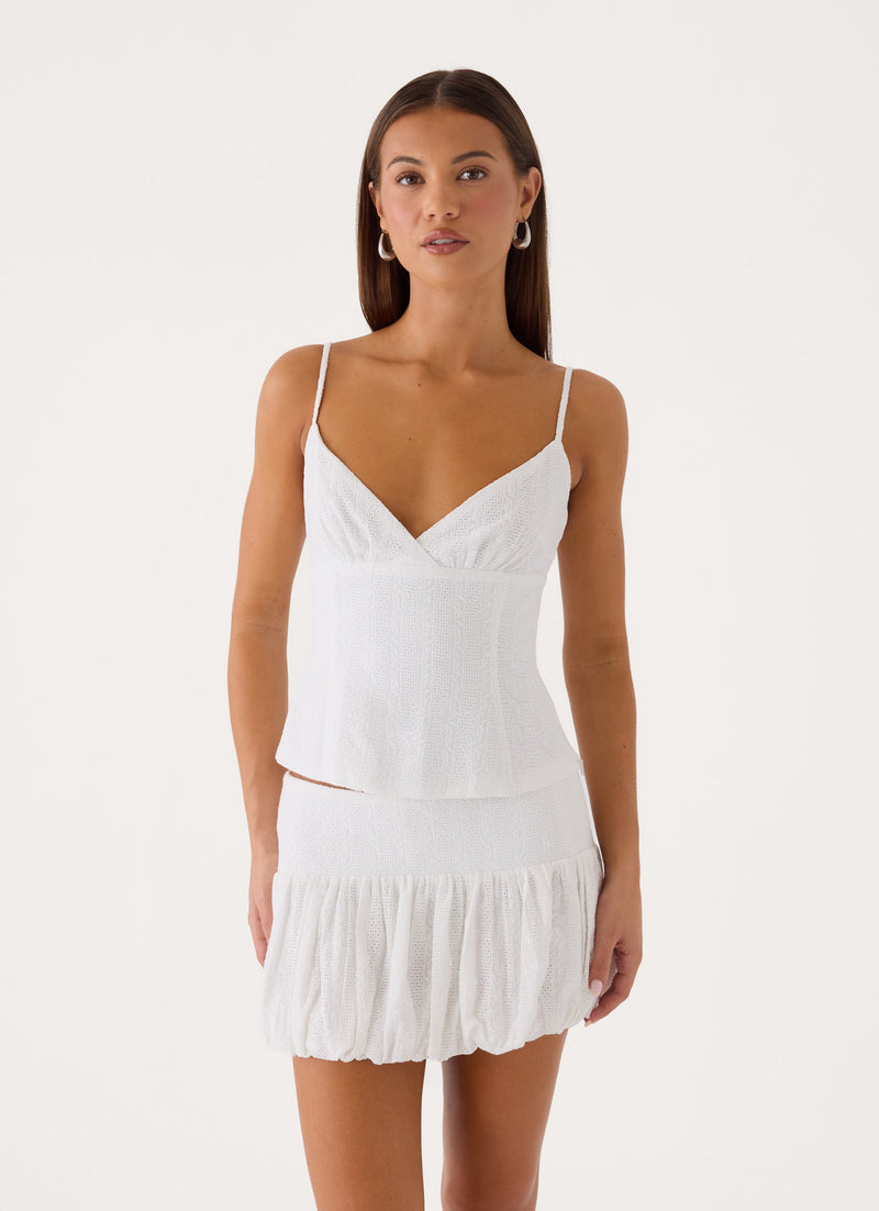 Soft Sky Top - White