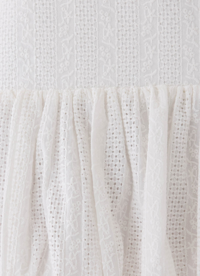 Soft Sky Mini Skirt - White