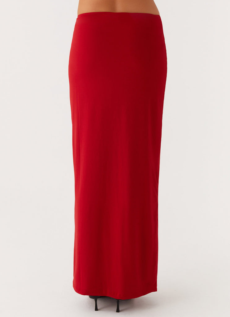 Solace Soul Maxi Skirt - Red