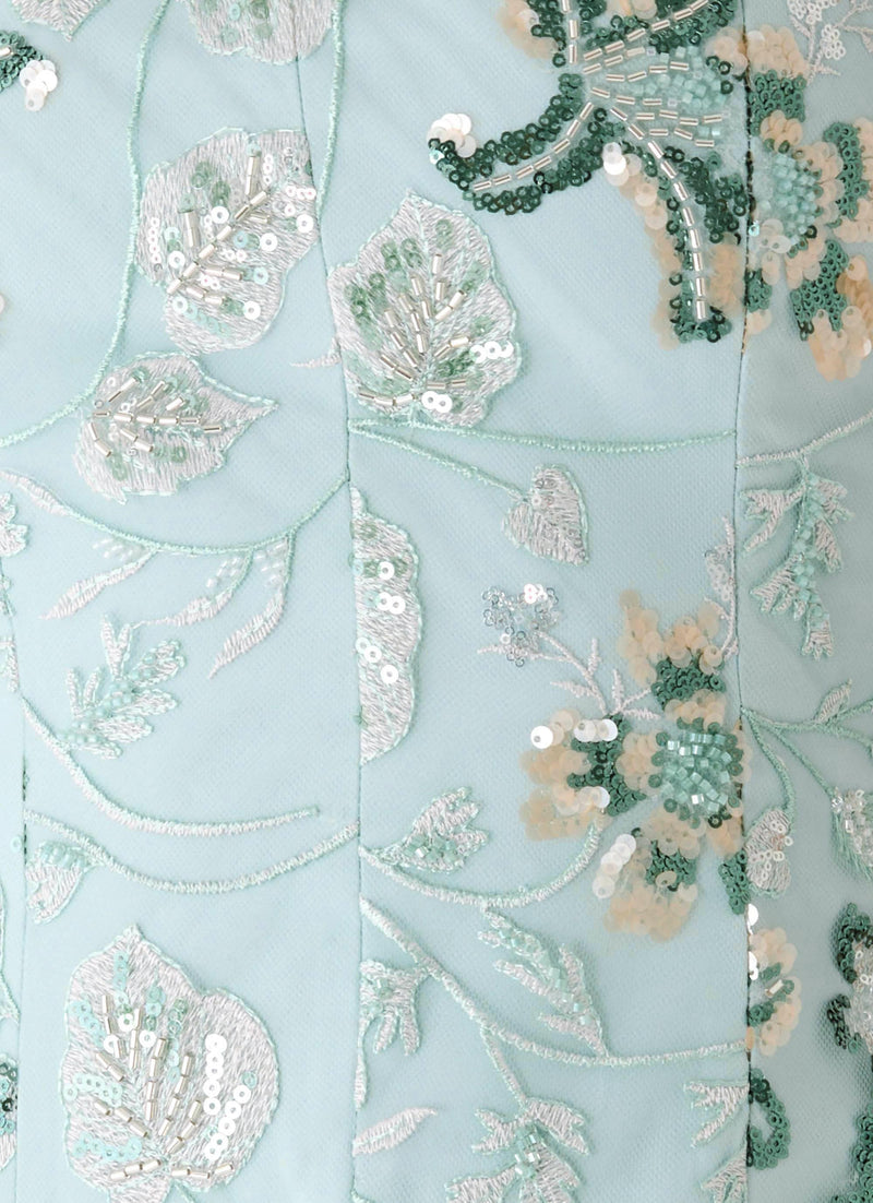 Solaire Strapless Corset Top - Pistachio