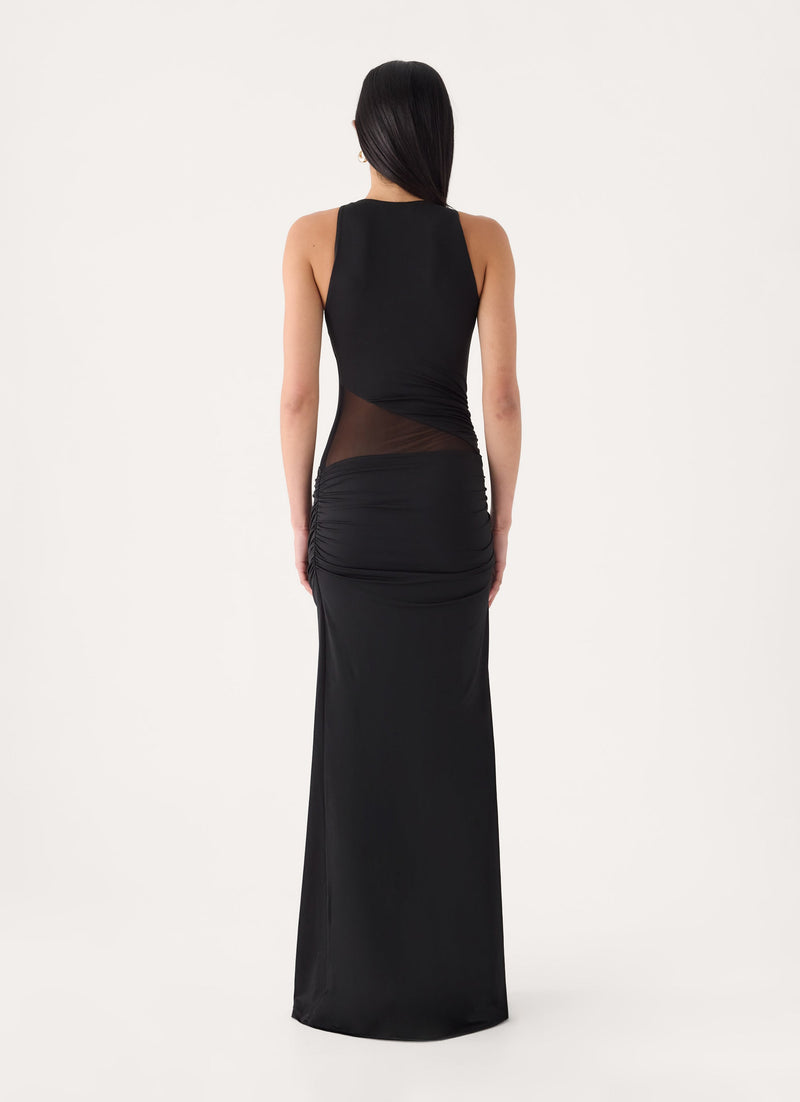 Solaka Sash Maxi Dress - Black