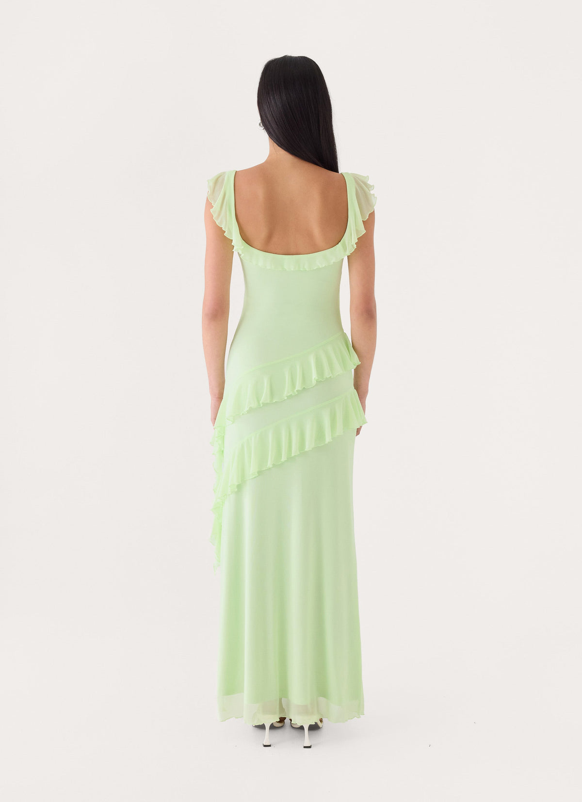 Soreline Ruffle Maxi Dress - Soft Lime