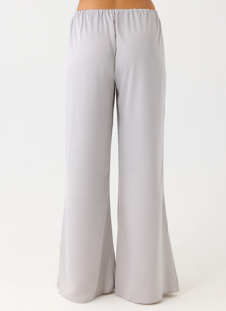 Sorena Low Rise Flared Pants - Misty Blue