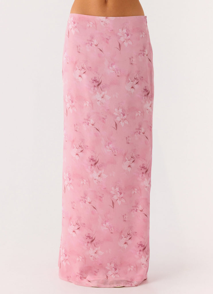 Soulful Low Rise Maxi Skirt - Vintage Floral