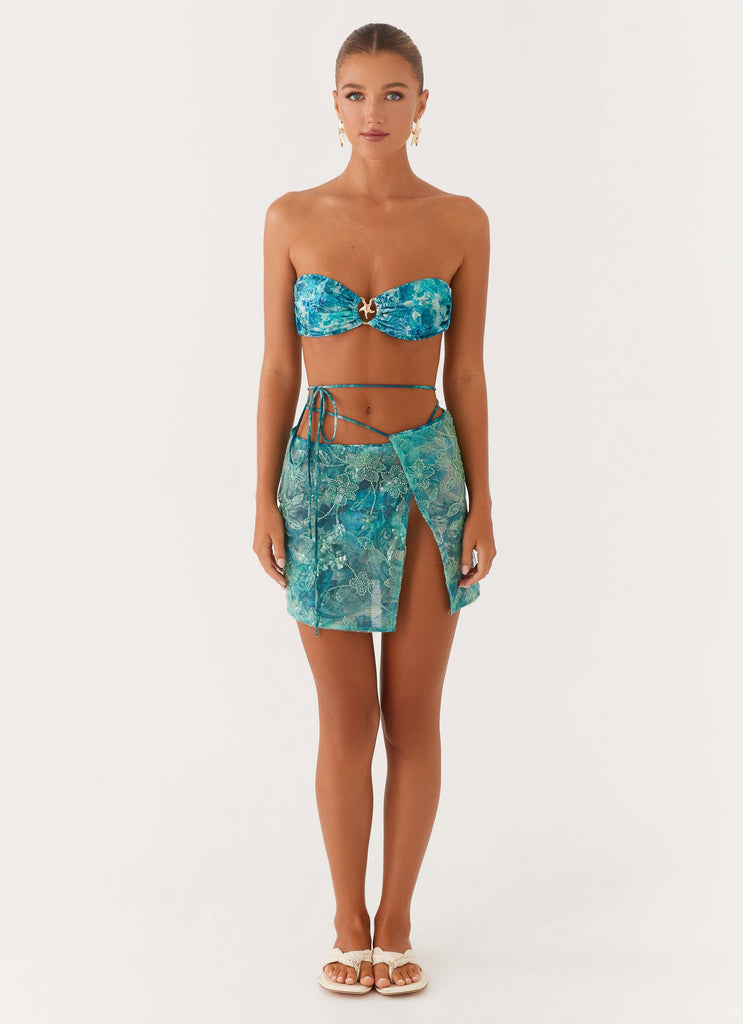 Stacie Mini Skirt - Teal